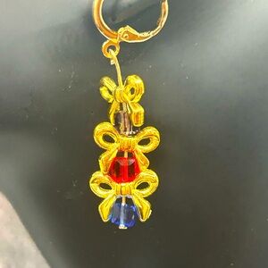 Small cute Christmas present earrings